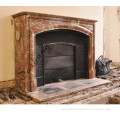 Red Marble Fireplace,Royal Fireplace Surround,Marble Carving Fireplace